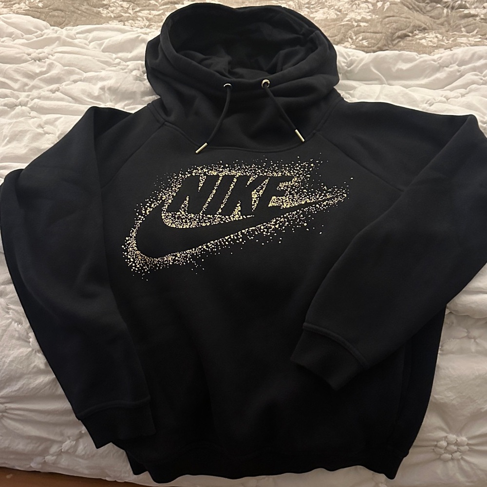 Nike Black and White Logo Hoodie